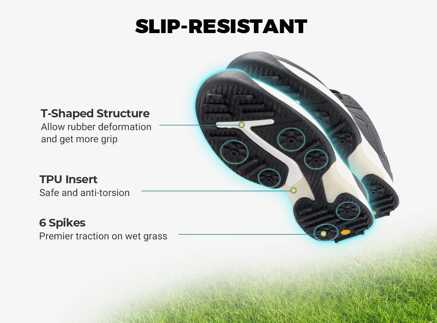 FitVille Men's SpeedEx Golf Shoes V2-14