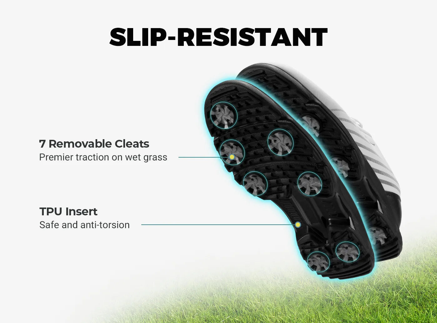 FitVille Men's GreenTread Golf Shoes V2-3