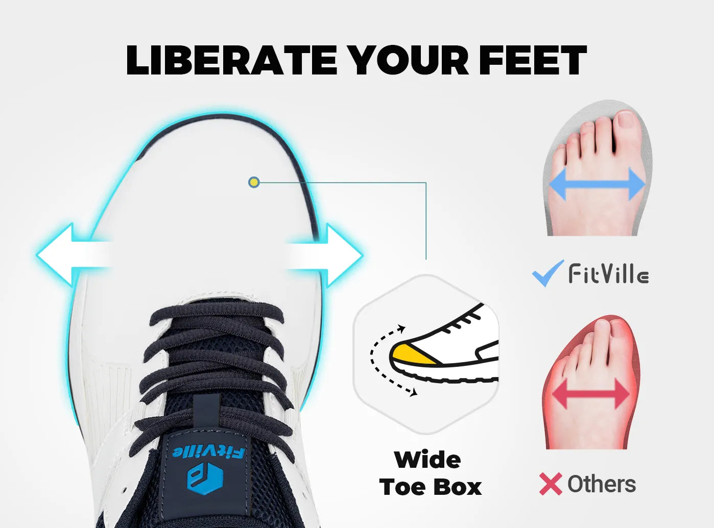 FitVille Men's SpeedEx Golf Shoes V4-9