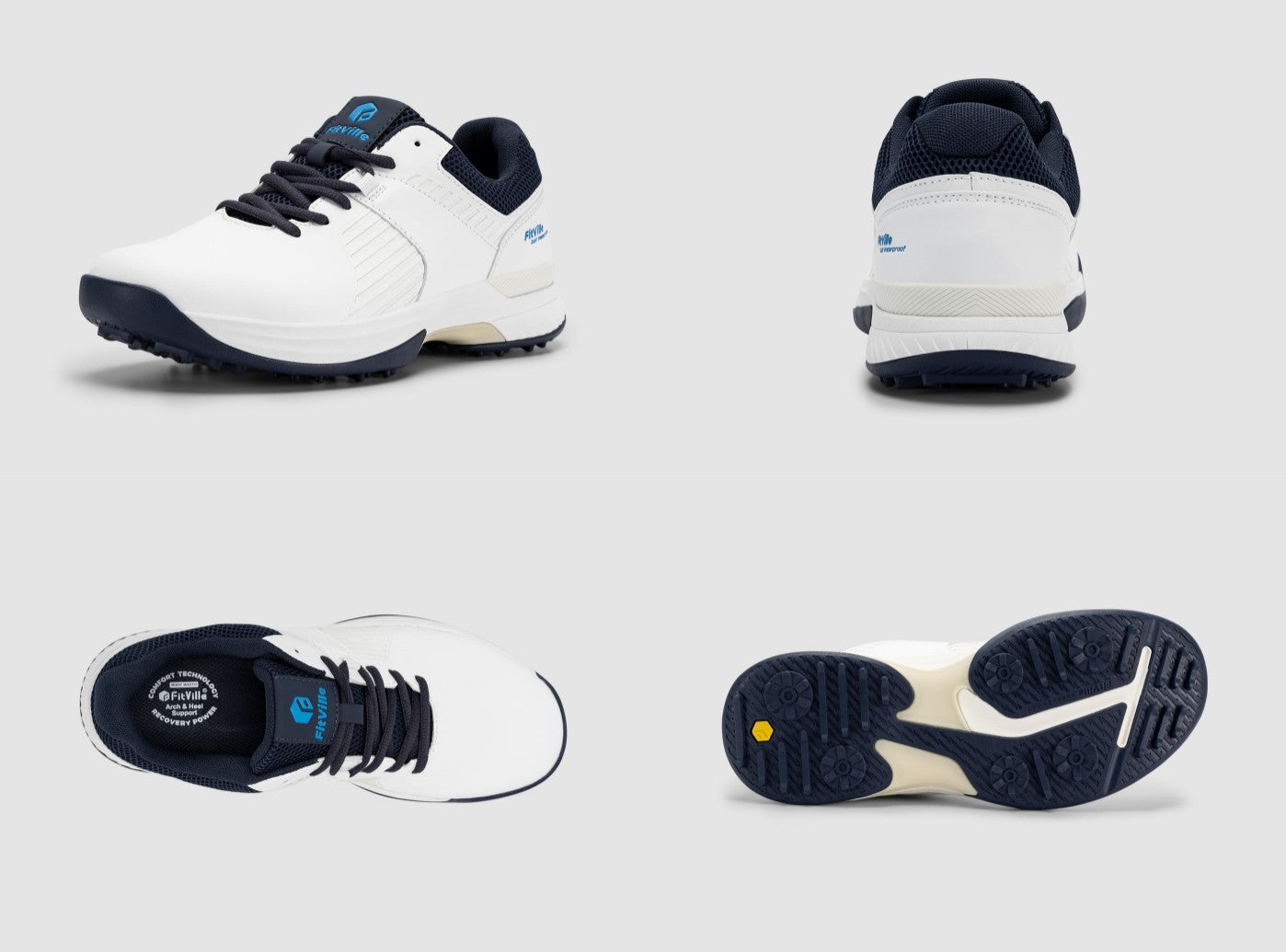 FitVille Men's SpeedEx Golf Shoes V4-13