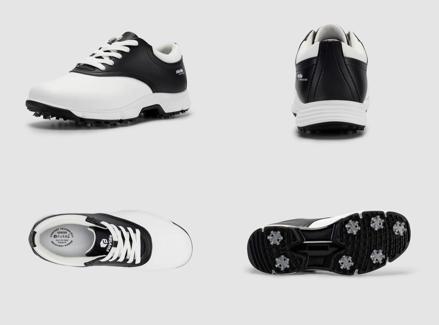 FitVille Men's GreenTread Golf Shoes V1-7