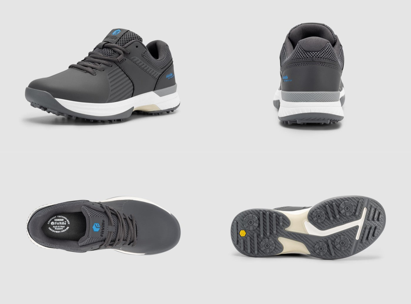 FitVille Men's SpeedEx Golf Shoes V4-6