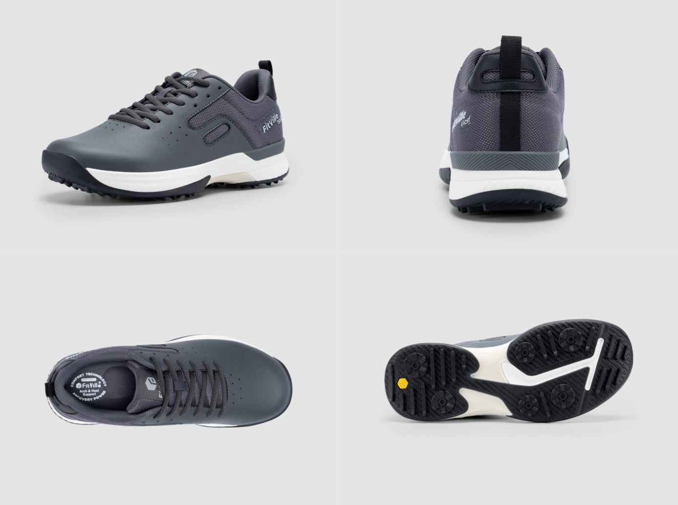 FitVille Men's SpeedEx Golf Shoes V2-8