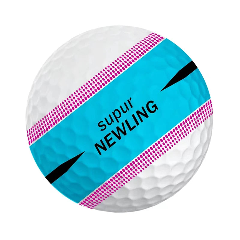 Supur NEWNING Golf Games Ball Super Long Distance Three layer Ball for Professional Competition Game Balls Massaging Ball