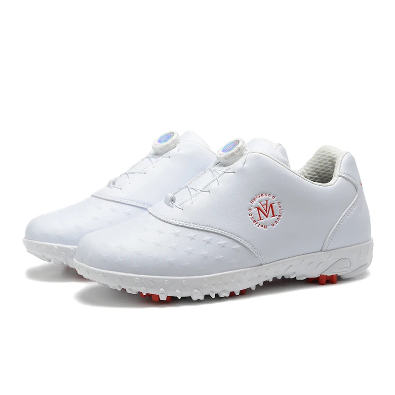 2023 New Men's Shoes Super Fiber Rotary Buckle Golf Shoes Breathable, Waterproof, Anti slip Sports Men's Shoes Size 39-46